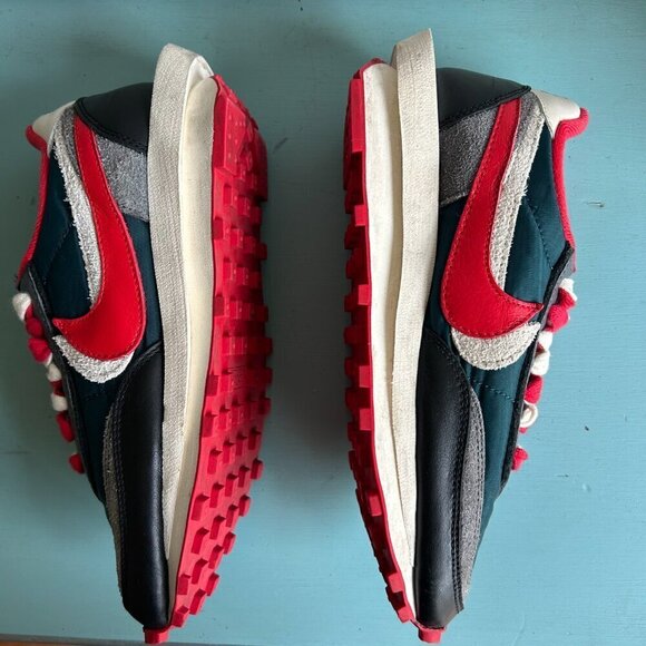 Nike LD Waffle Sacai Undercover Sneaker Midnight Spruce University Red Size 6 main image 14